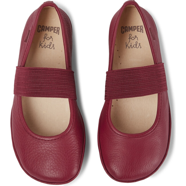 Girls Right Leather Ballerina, Pink - Sandals - 4
