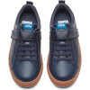 Kids Runner Four Leather Sneaker, Blue - Sneakers - 4