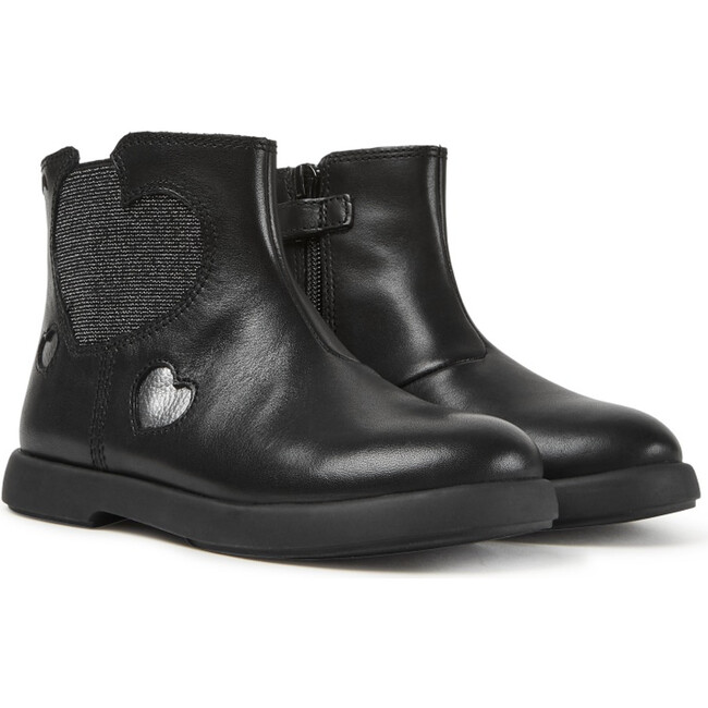 Girls Duet Leather Chelsea Boot, Black - Boots - 2