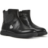 Girls Duet Leather Chelsea Boot, Black - Boots - 2