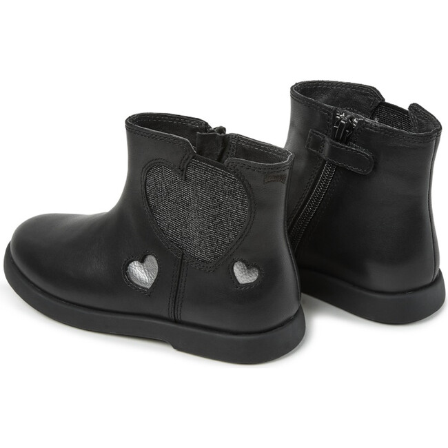 Girls Duet Leather Chelsea Boot, Black - Boots - 3