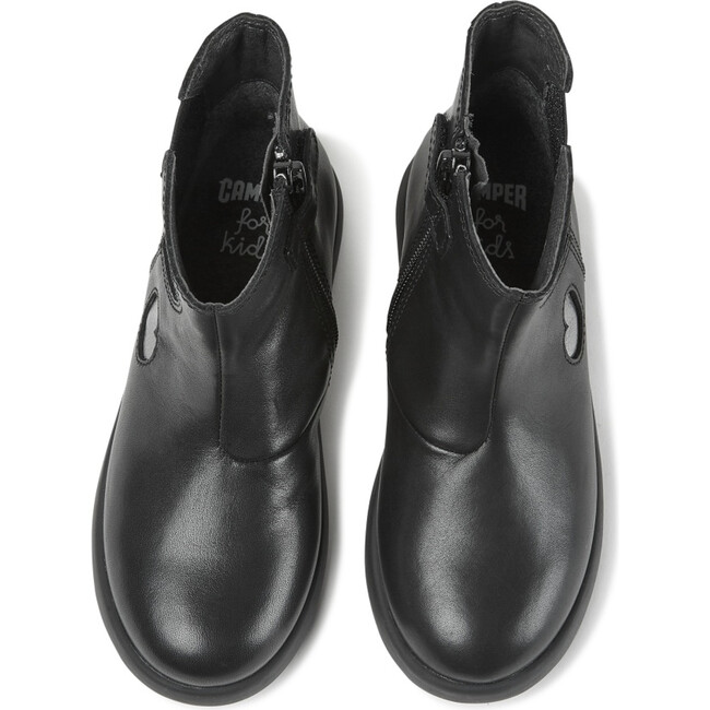 Girls Duet Leather Chelsea Boot, Black - Boots - 4