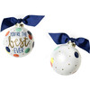 You're the Best Ever Glass Ornament, White - Ornaments - 2