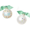 Greatest Friend Bright Confetti Glass Ornament, White - Ornaments - 2