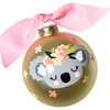Koala Glass Ornament, Gold - Ornaments - 1 - thumbnail