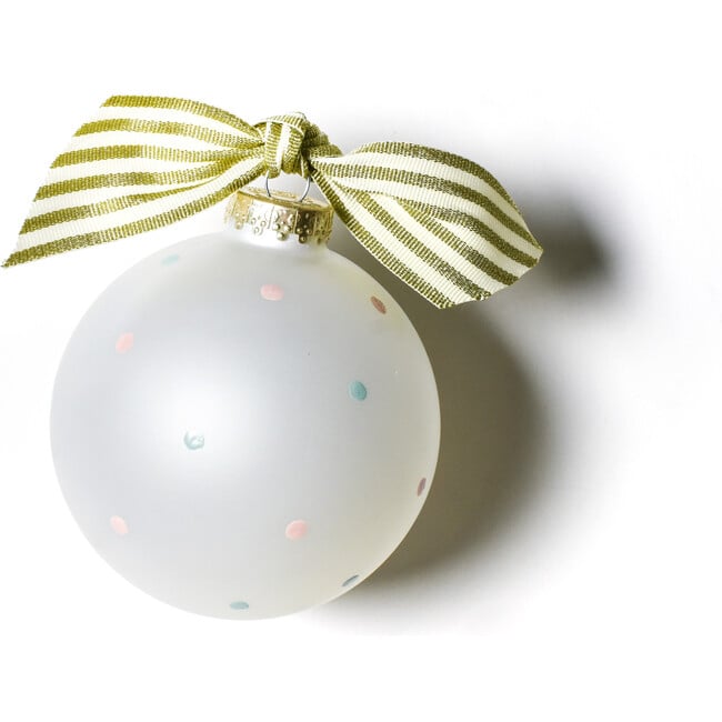 Mom To Be Glass Ornament, White - Ornaments - 3