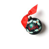 Boughs of Holly Glass Ornament, Green - Ornaments - 3