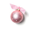 I Love You Beary Much Girl Glass Ornament, Pink - Ornaments - 3
