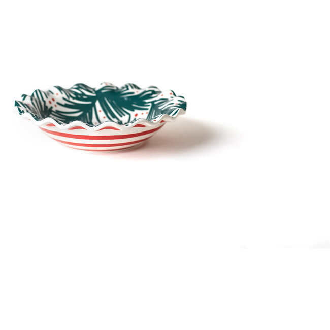 Balsam and Berry Ruffle Bowl, Green