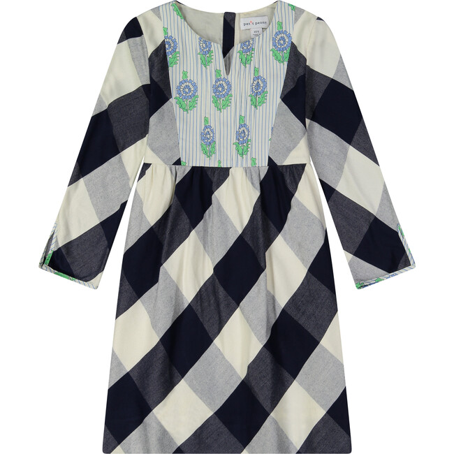 Kendal Dress, Blue Buffalo Plaid