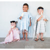 Bondi Organic Cotton Kids Poncho, Mist - Cover-Ups - 2 - thumbnail