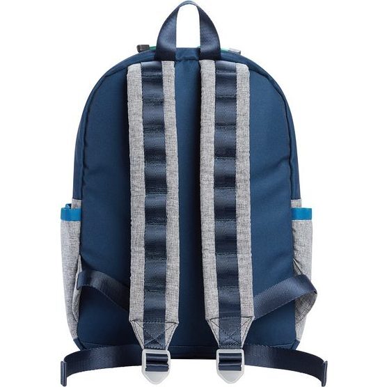 Kane Backpack, Navy/Heather Grey - Backpacks - 2