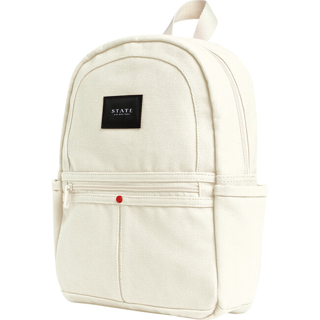 Cotton Canvas Mini Kane Backpack, Natural - Backpacks - 2