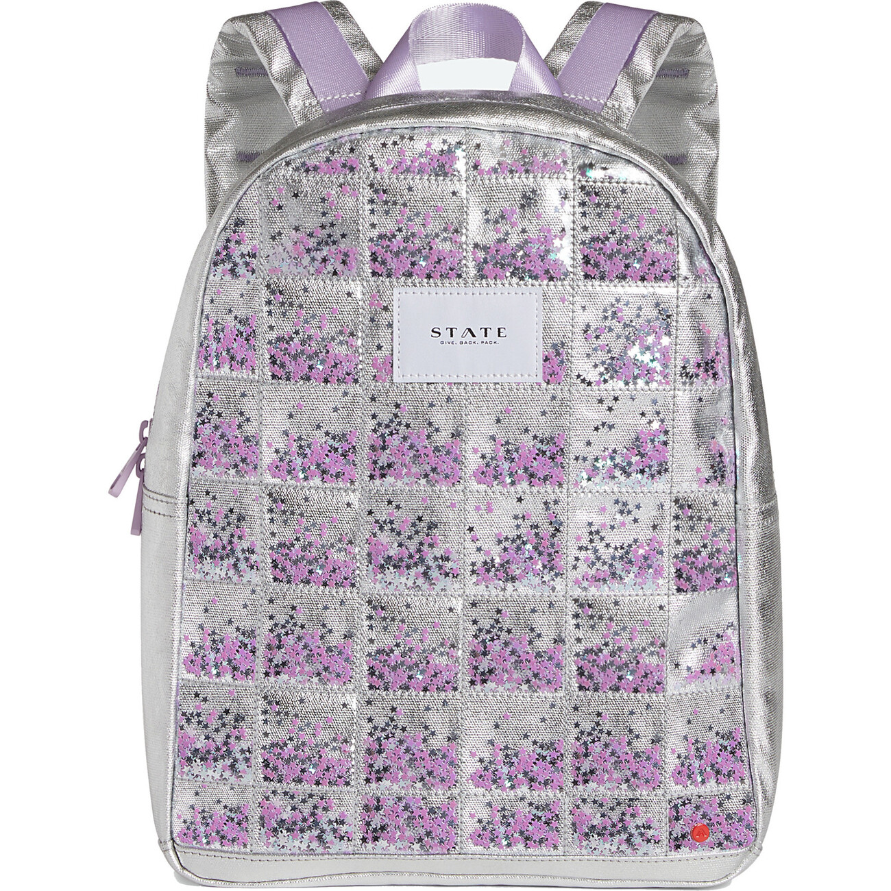 Mini Kane Star Sequin Backpack, Silver and Purple - STATE