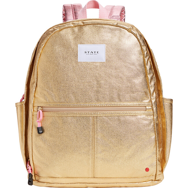 State Gold Backpack Metallic Kent Backpack, Gold and Pink - STATE Bags | Maisonette
