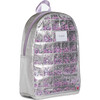 Mini Kane Star Sequin Backpack, Silver and Purple - Backpacks - 4