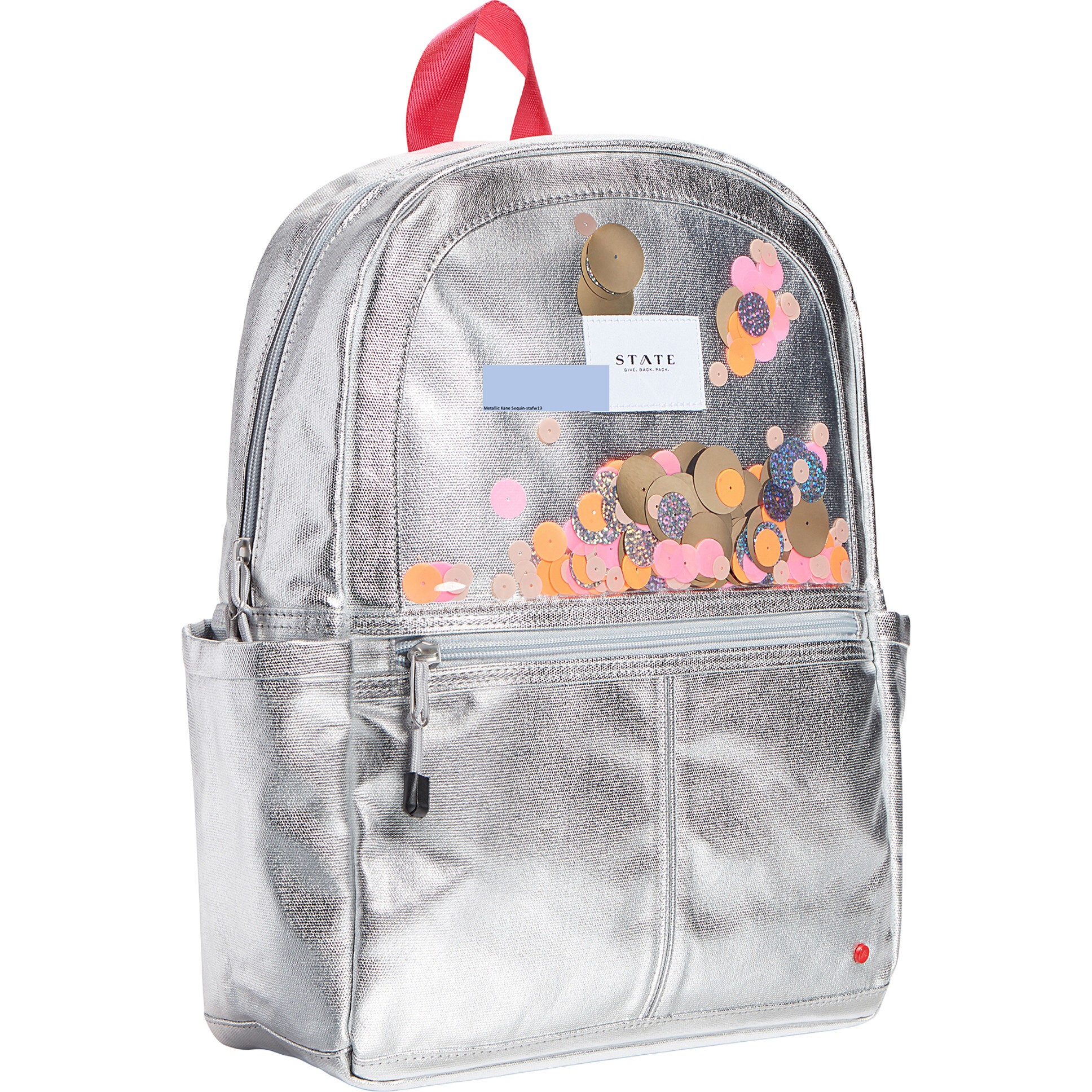 State Bags Kane Kids Backpack in Metallic Rainbow Sequins