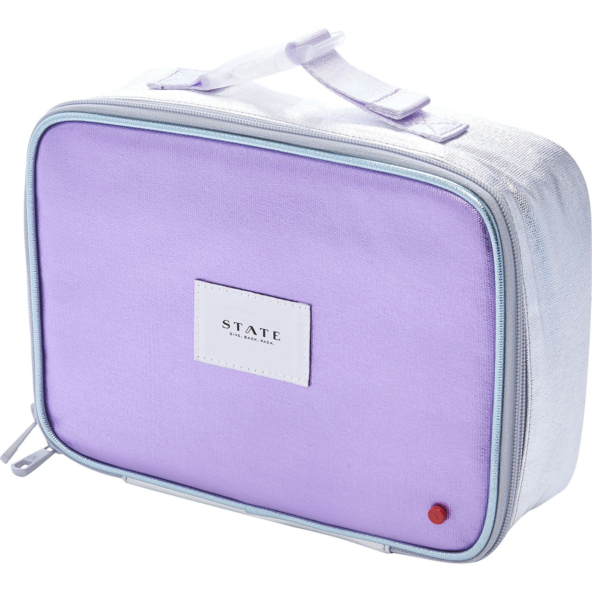 State Bags | Rodgers Lunch Box Metallic Turquoise/Hot Pink