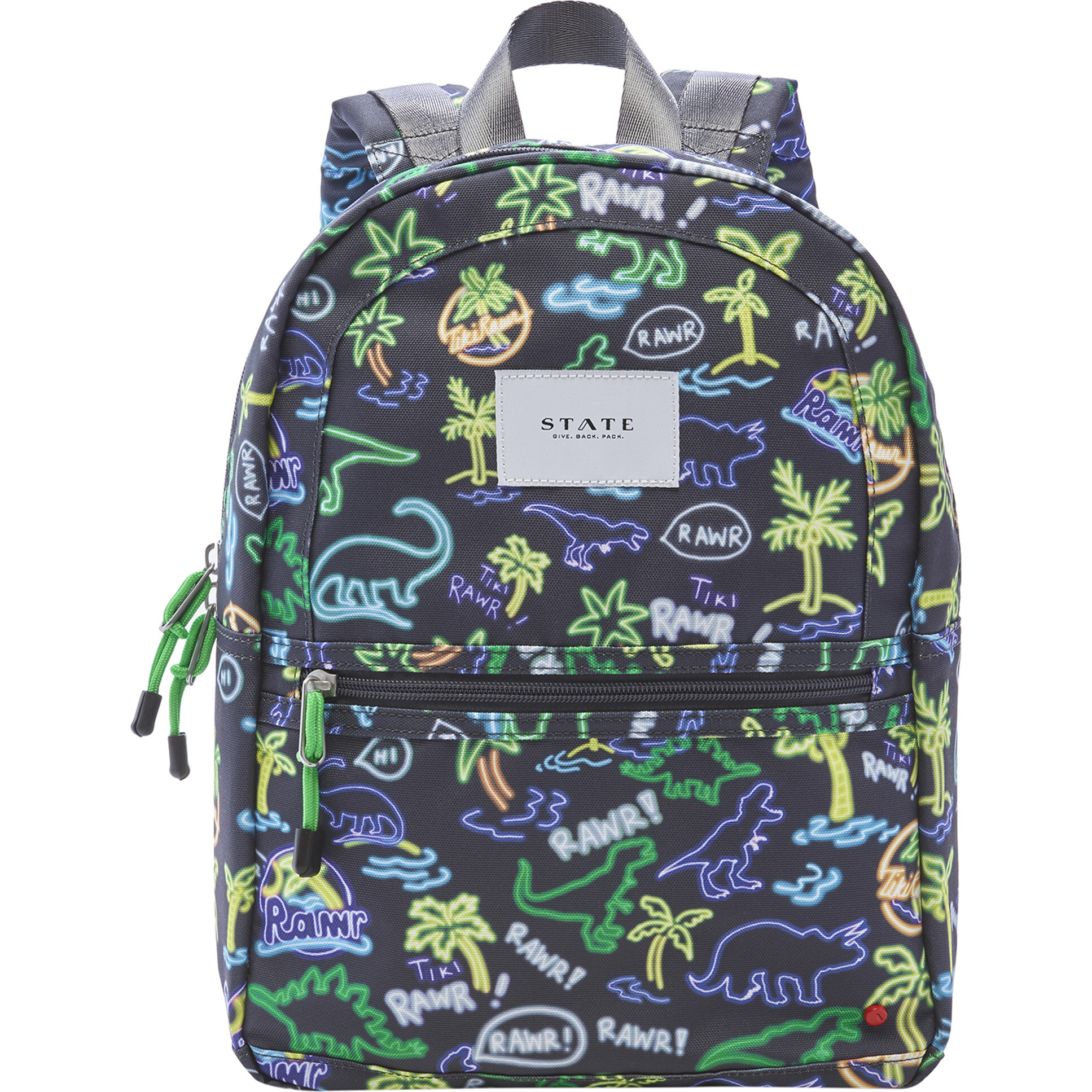 Mini Kane Backpack, Neon Dino - Backpacks - 1