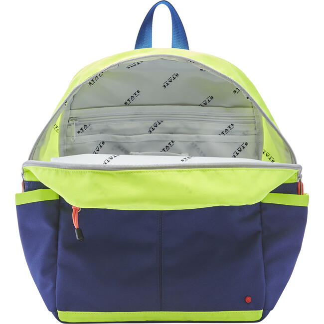 Kane Kids Backpack, Navy/Neon - Backpacks - 4