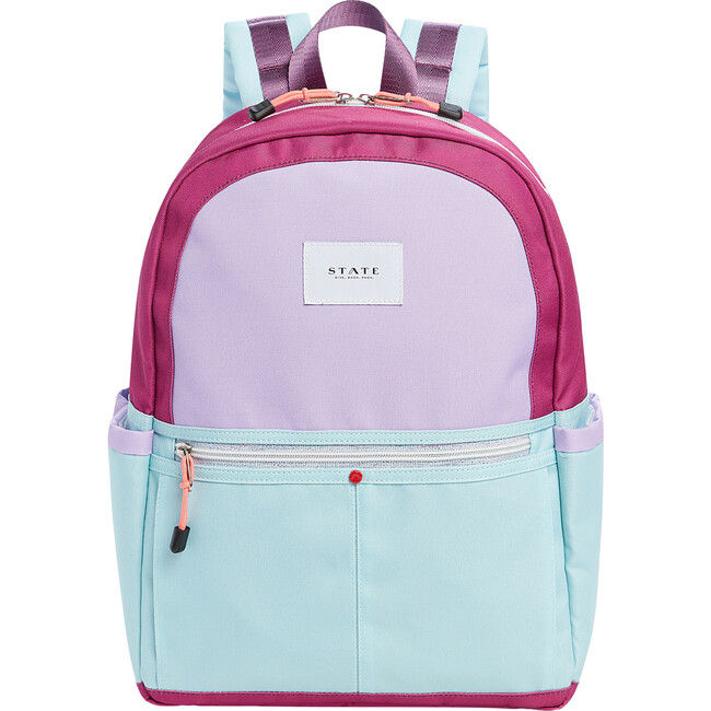 Colorblock Kane Backpack, Purple/Green - Backpacks - 1 - zoom