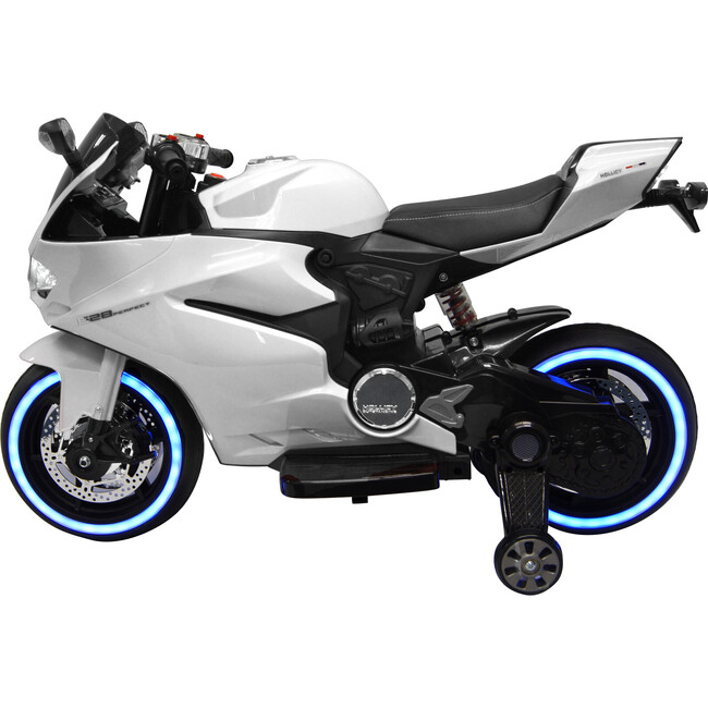 Tron Motorcycle 12V, White - Ride-On - 1