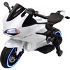 Tron Motorcycle 12V, White - Ride-On - 2