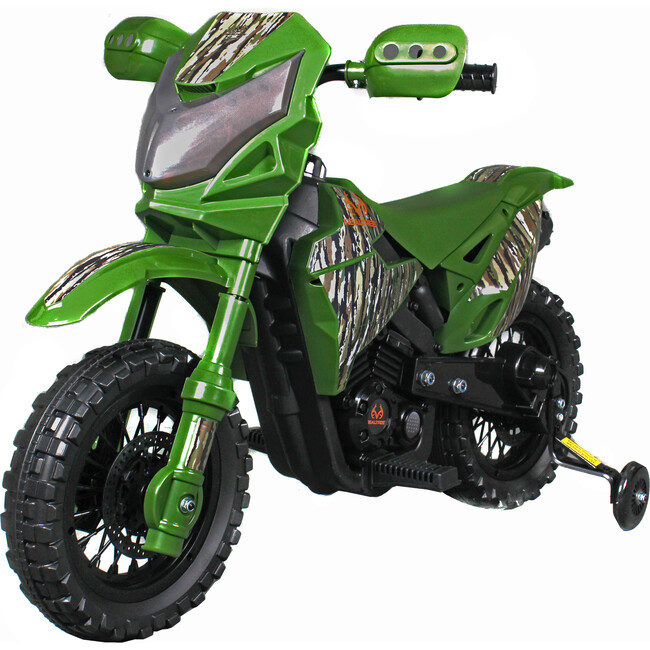 Realtree Dirt Bike 6V, Camo Green - Ride-On - 1