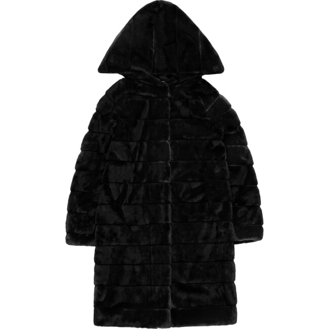 Women's Celina Faux Fur Jacket, Noir - Coats - 1