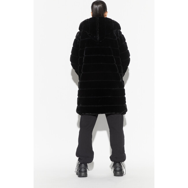 Women's Celina Faux Fur Jacket, Noir - Coats - 3