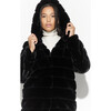 Women's Celina Faux Fur Jacket, Noir - Coats - 5