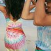 Women's Tie Dye Slip Mini Dress, Neon - Dresses - 3
