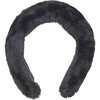Teffi Faux Fur Headband, Noir - Hair Accessories - 1 - thumbnail