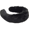 Teffi Faux Fur Headband, Noir - Hair Accessories - 3