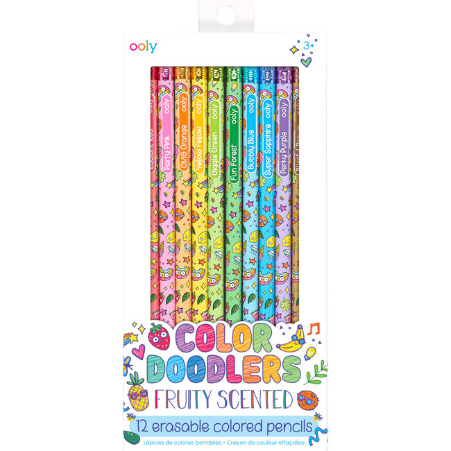 Color Doodlers Fruity Scented Erasable Colored Pencils - Arts & Crafts - 1