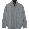 Oscar Half Zip Jumper, Grey - Jumpers - 1 - thumbnail