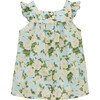 Liberty Carline Rose Frill Sleeve Top, Pale Blue - Vests - 3