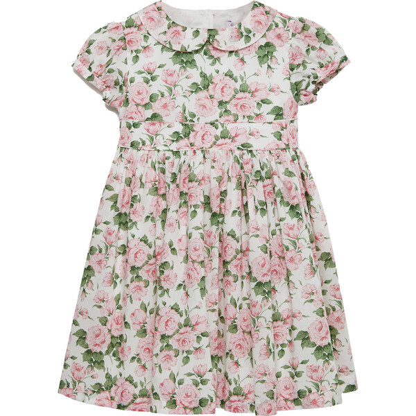 Liberty Carline Rose Dress, Pale Pink Carline - Trotters London Dresses ...