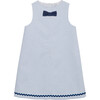 Mia Pique Dress, White & Navy - Dresses - 1 - thumbnail