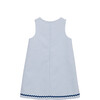 Mia Pique Dress, White & Navy - Dresses - 2