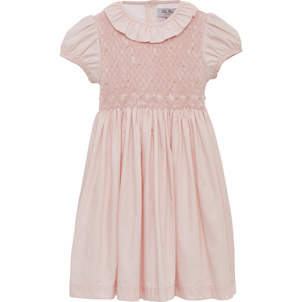 Willow Rose Hand Smocked Dress, Pink - Trotters London Dresses | Maisonette
