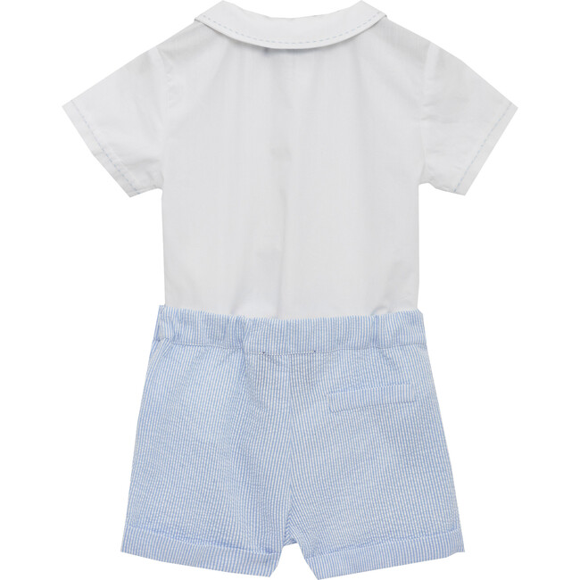 The Ruper Set, Pale Blue & White - Two Pieces - 2