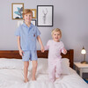 Margot Jersey Pajamas, White & Pink Stripe - Pajamas - 2