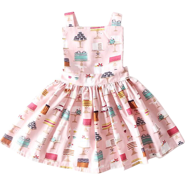 Pinafore Dress, "Made from Scratch" Print - Dresses - 1