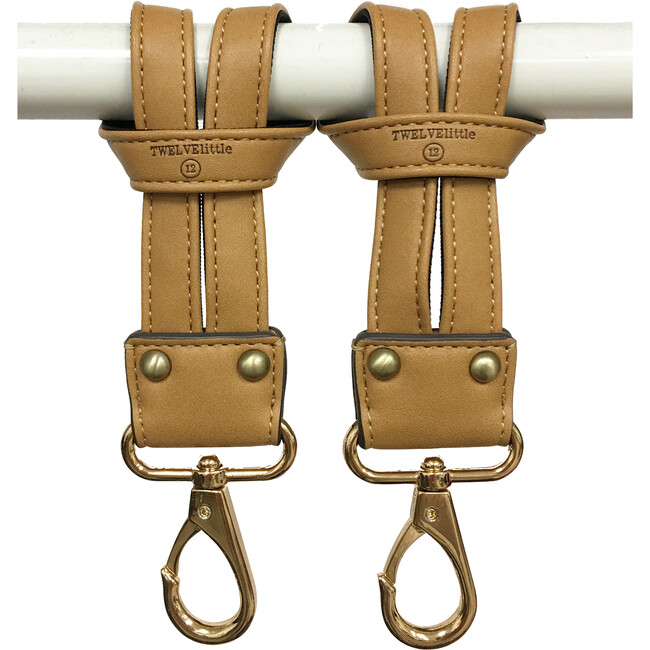 Stroller Clips, Tan - Stroller Accessories - 1