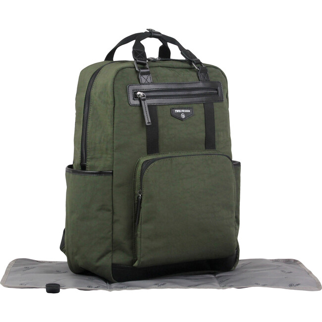 Unisex Courage Diaper Backpack, Olive - Diaper Bags - 3