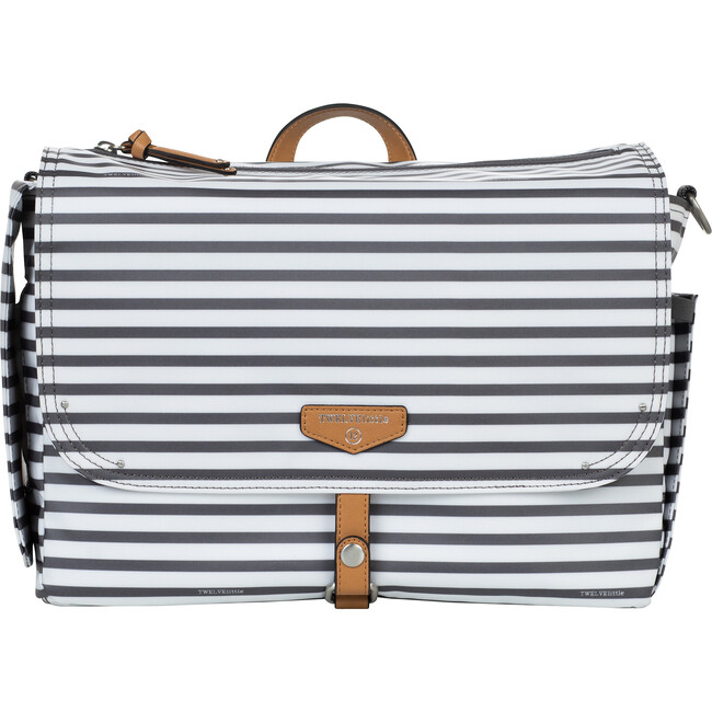 On-The-Go Stoller Caddy, Grey Stripe - Diaper Bags - 1 - zoom