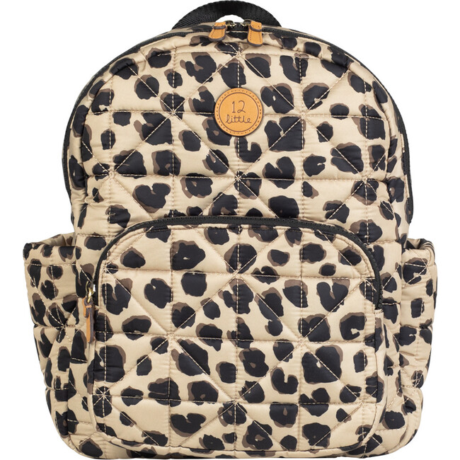 Quilted Little Companion Backpack, Leopard Print - Backpacks - 1