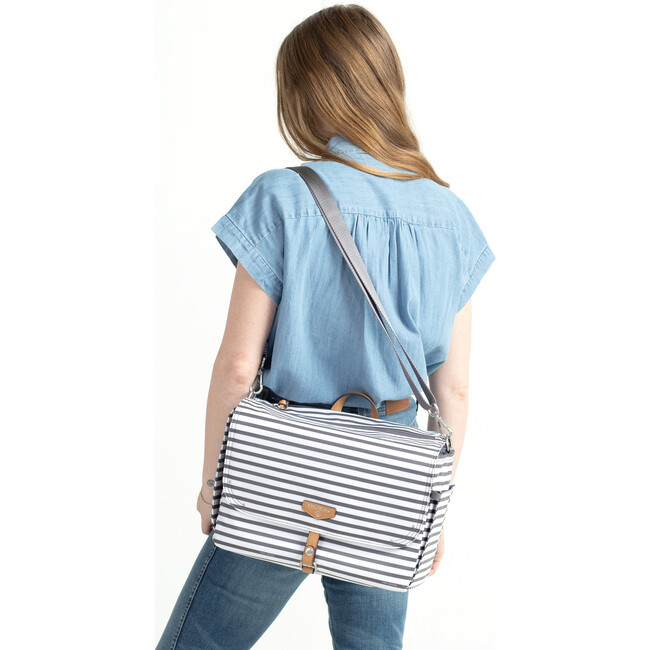 On-The-Go Stoller Caddy, Grey Stripe - Diaper Bags - 2