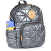 Quilted Little Companion Backpack, Pewter - Backpacks - 2